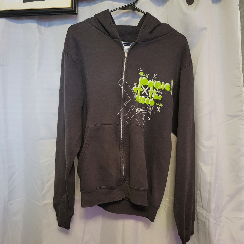 Panic! At The Disco Black and Green Hoodie Rare